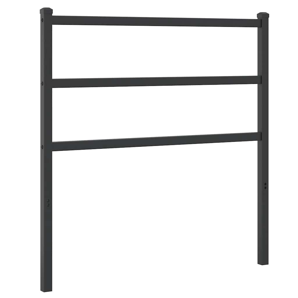 Metal Replace Headboard Black 90 cm
