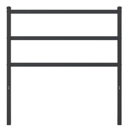 Metal Replace Headboard Black 90 cm