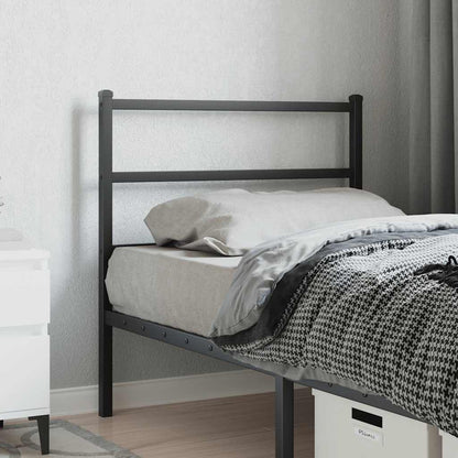 Metal Replace Headboard Black 90 cm
