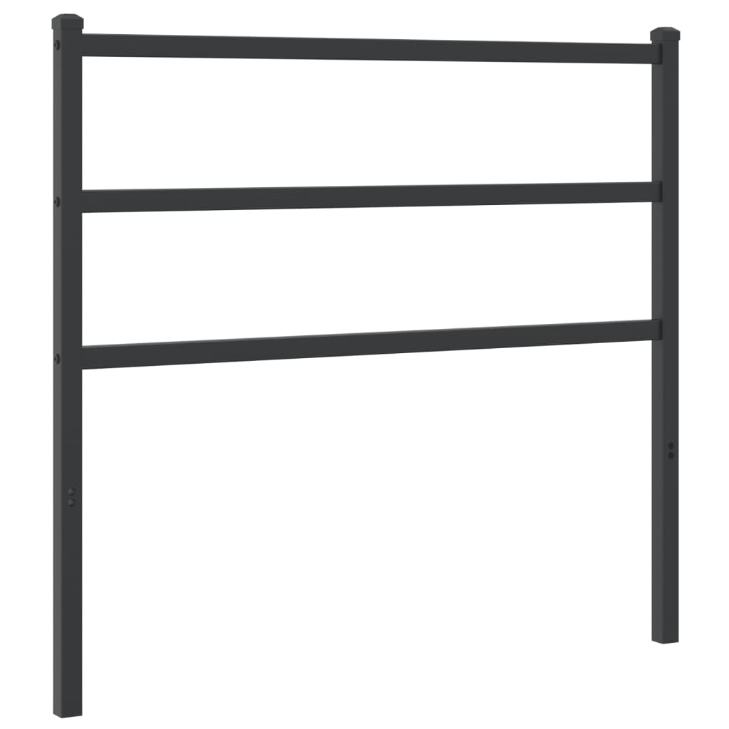 Metal Replace Headboard Black 100 cm