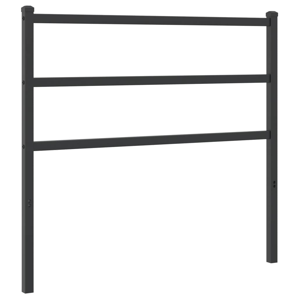 Metal Replace Headboard Black 107 cm
