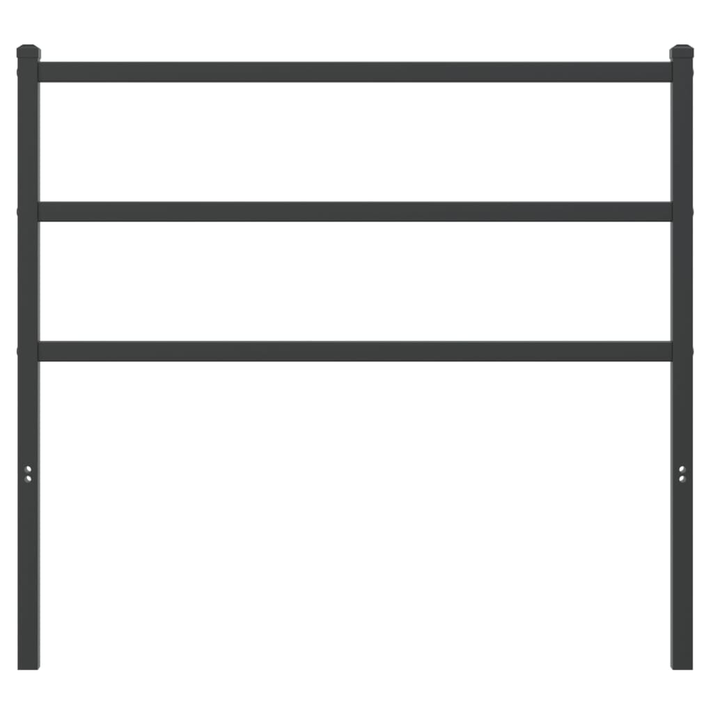 Metal Replace Headboard Black 107 cm