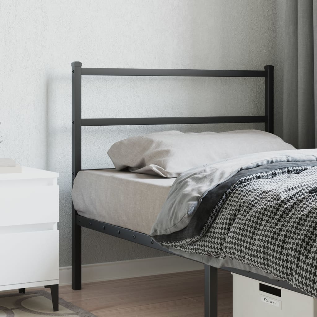 Metal Replace Headboard Black 107 cm