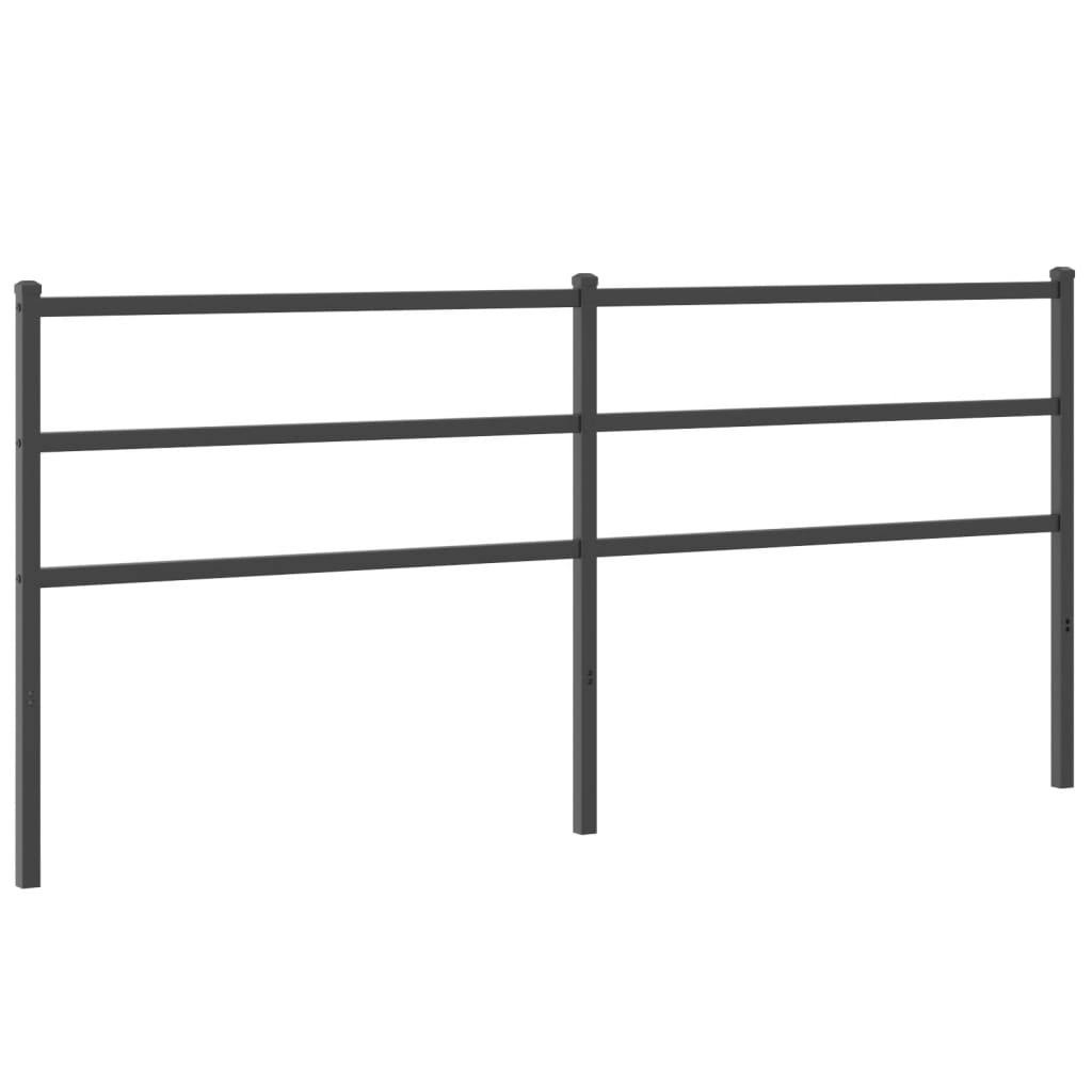 Metal Replace Headboard Black 193 cm
