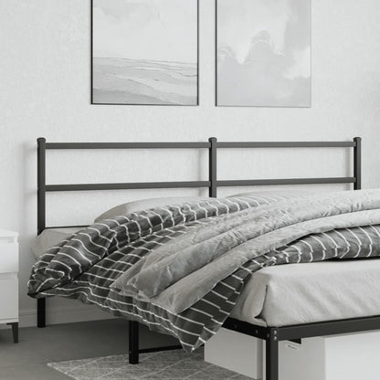 Metal Replace Headboard Black 193 cm