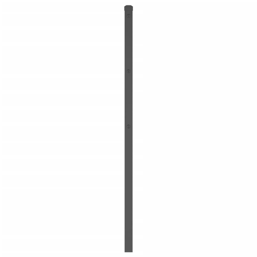 Metal Replace Headboard Black 200 cm