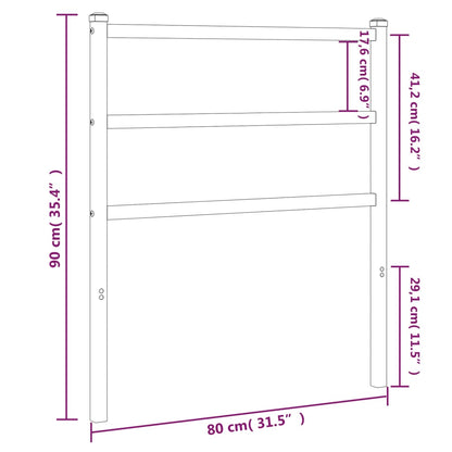 Metal Replace Headboard White 75 cm
