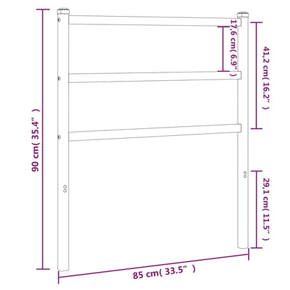 Metal Replace Headboard White 80 cm