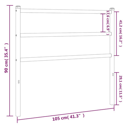 Metal Replace Headboard White 100 cm