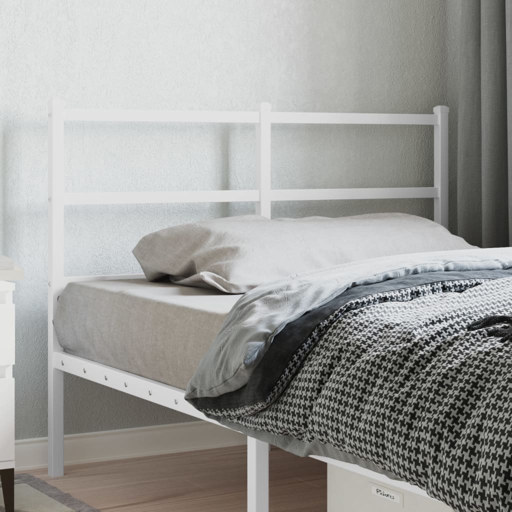 Metal Replace Headboard White 120 cm