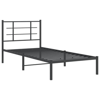 Bed Frame | Black | Powder-Coated Steel | Single | Bed Frame
