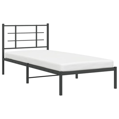 Bed Frame | Black | Powder-Coated Steel | Single | Bed Frame