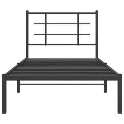 Bed Frame | Black | Powder-Coated Steel | Single | Bed Frame