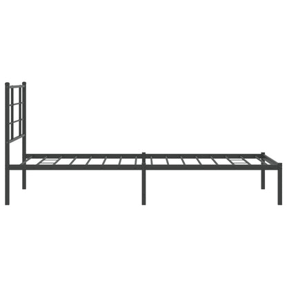 Bed Frame | Black | Powder-Coated Steel | Single | Bed Frame