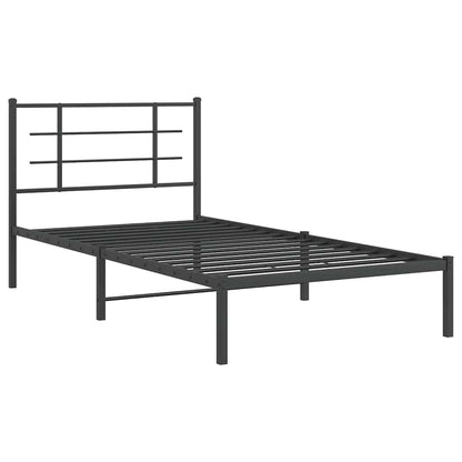 Bed Frame | Black | Powder-Coated Steel | Single |  Modern  | Bed Frame