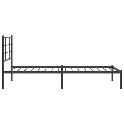 Bed Frame | Black | Powder-Coated Steel | Single |  Modern  | Bed Frame