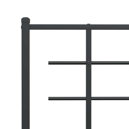 Bed Frame | Black | Powder-Coated Steel | Single |  Modern  | Bed Frame