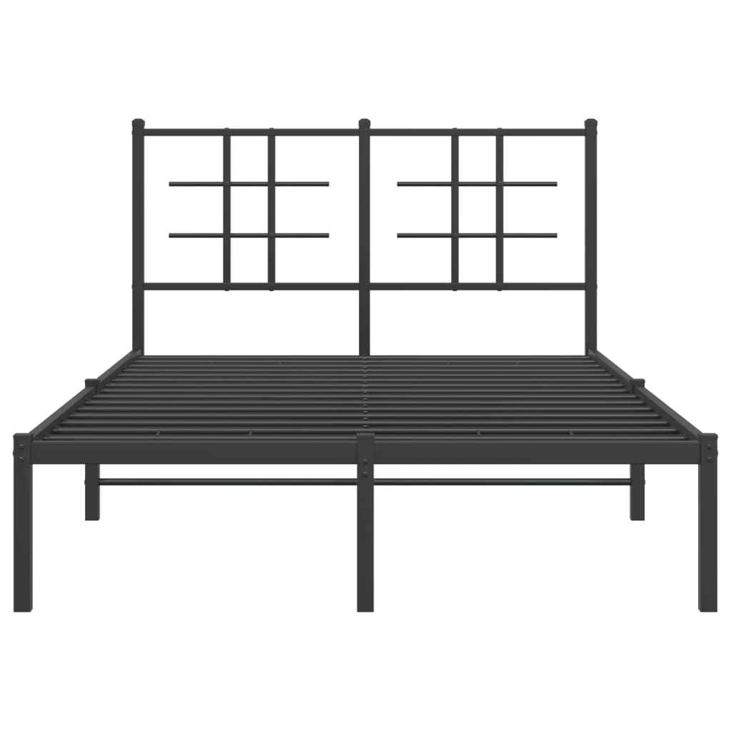 Bed Frame | Black | Steel | Double | Bed Frame | Rectangular | Modern