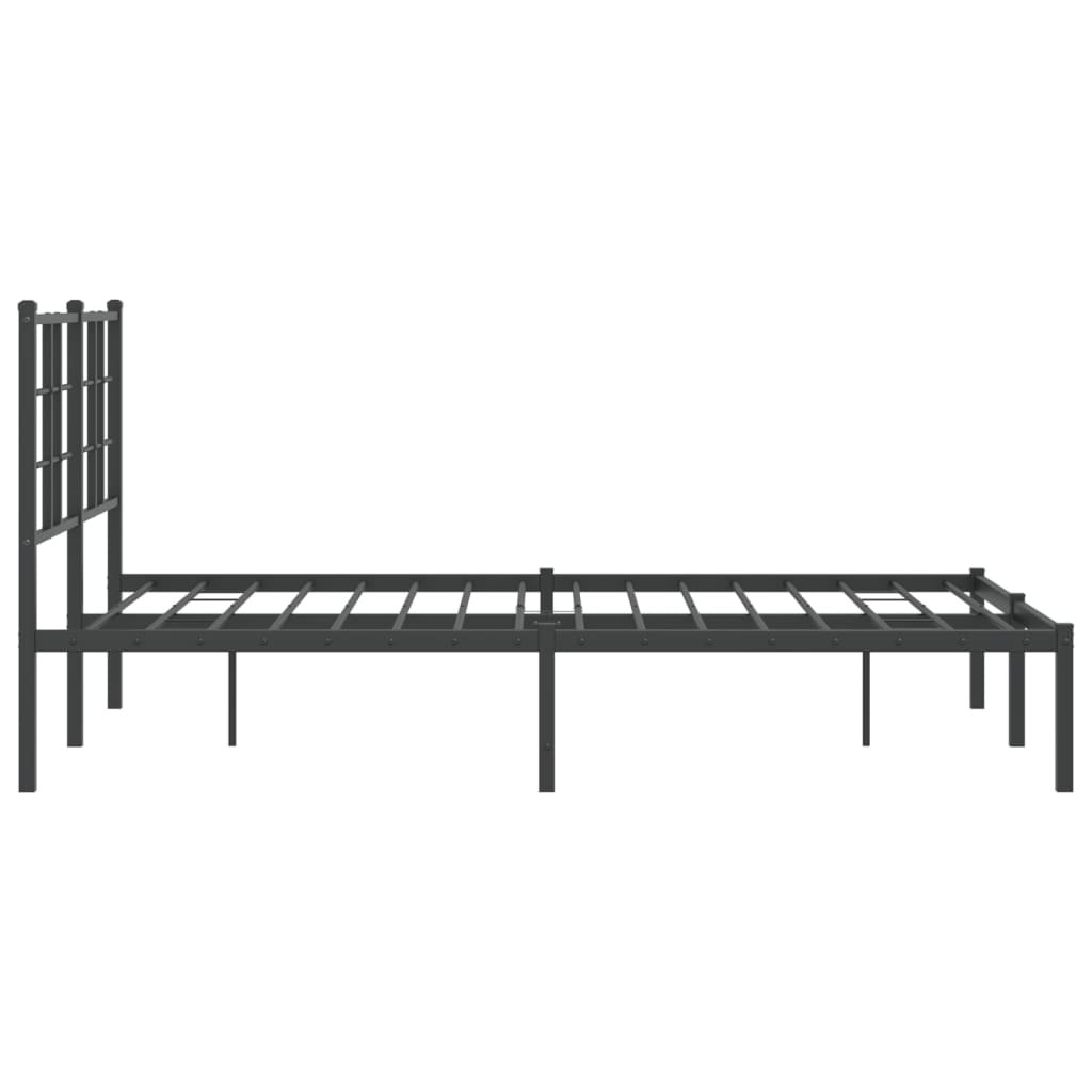 Bed Frame | Black | Steel | Double | Bed Frame | Rectangular | Modern