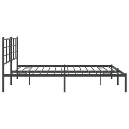 Bed Frame | Black | Powder-Coated Steel | Double | Modern & Durable