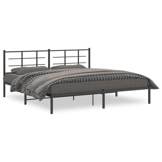 Bed Frame | Black | Powder-coated steel | Double | Bed Frame