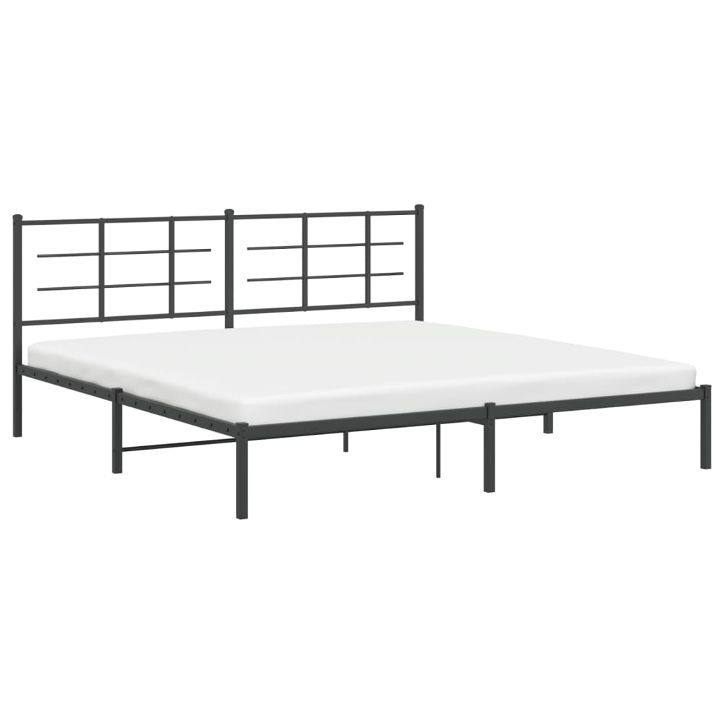 Bed Frame | Black | Powder-coated steel | Double | Bed Frame