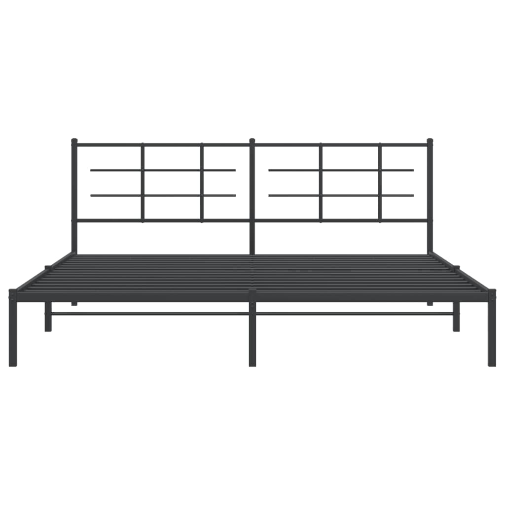 Bed Frame | Black | Powder-coated steel | Double | Bed Frame
