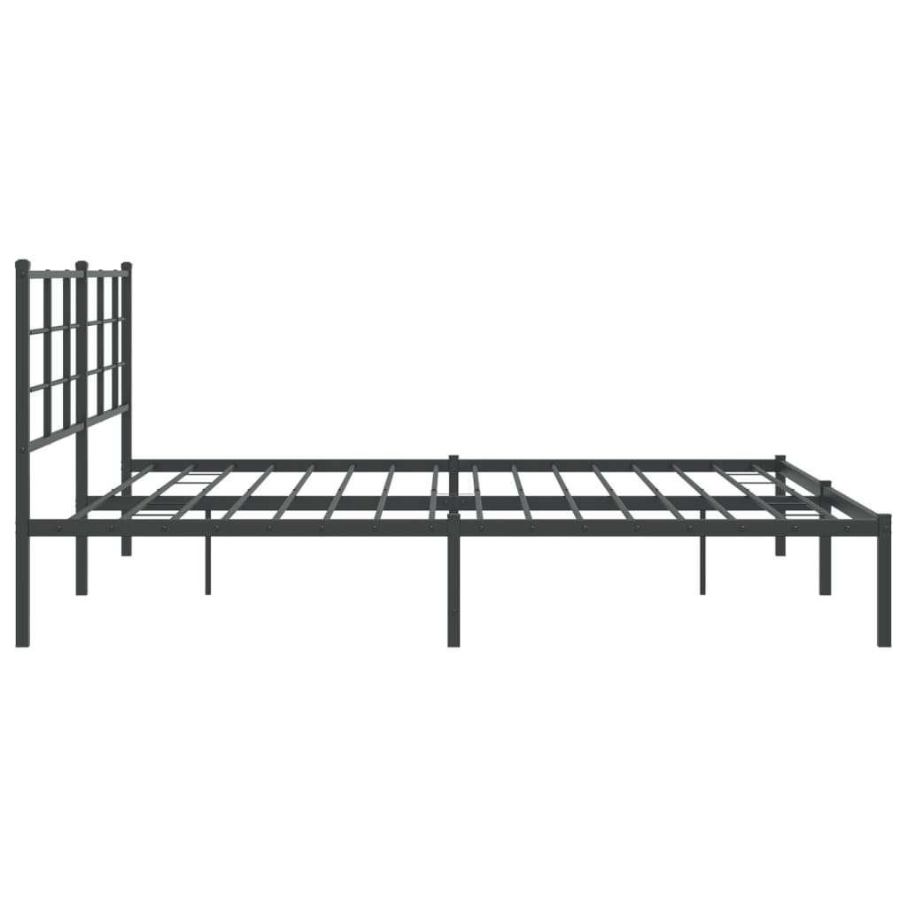 Bed Frame | Black | Powder-coated steel | Double | Bed Frame