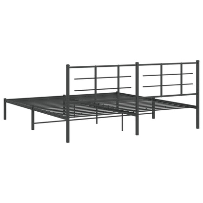 Bed Frame | Black | Powder-coated steel | Double | Bed Frame
