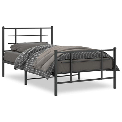 Bed Frame | Black | Powder-coated steel | Single | Bed Frame