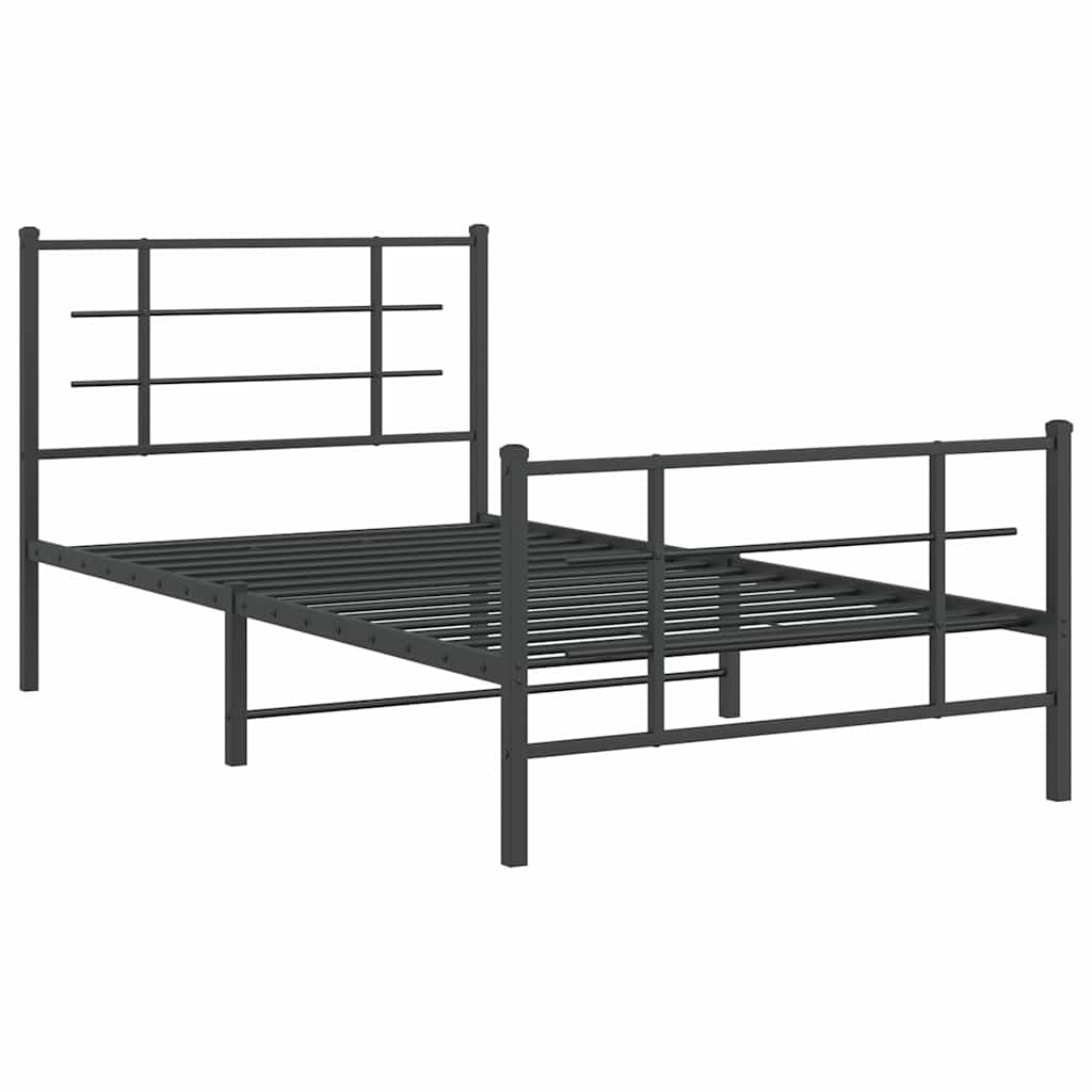 Bed Frame | Black | Powder-coated steel | Single | Bed Frame