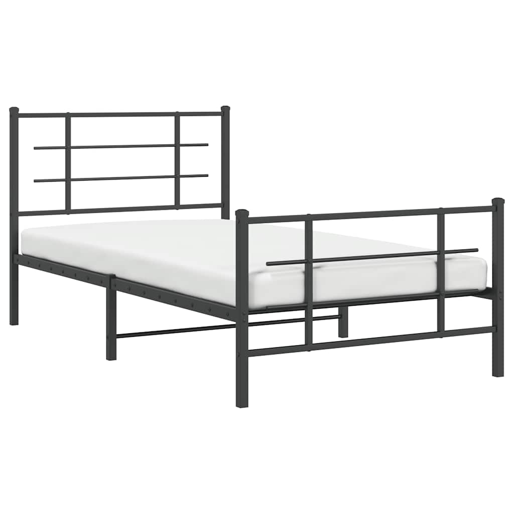 Bed Frame | Black | Powder-coated steel | Single | Bed Frame