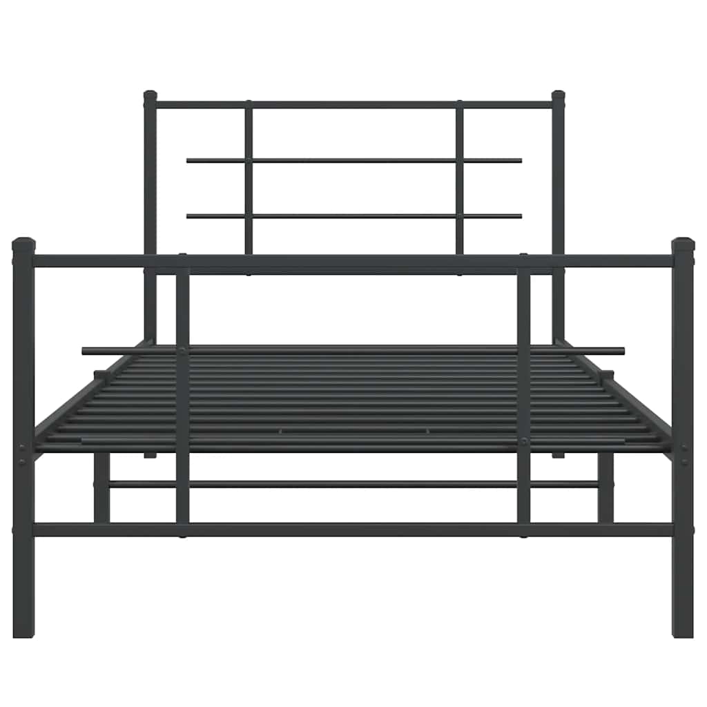 Bed Frame | Black | Powder-coated steel | Single | Bed Frame