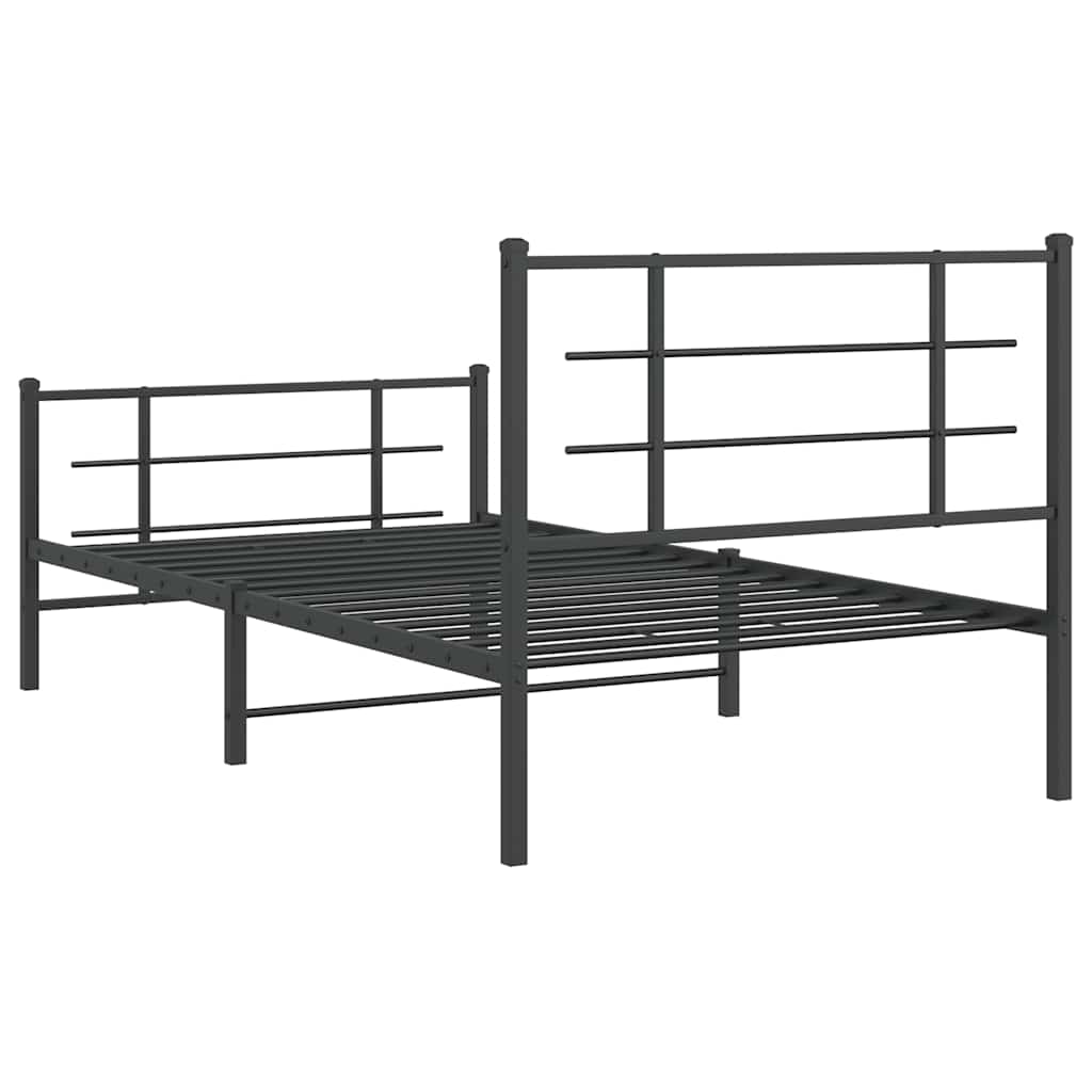 Bed Frame | Black | Powder-coated steel | Single | Bed Frame