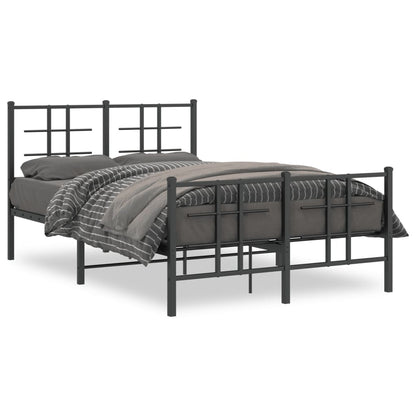 Bed Frame | Black | Powder-coated Steel | Small Double | Bed Frame