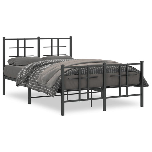 Bed Frame | Black | Powder-coated Steel | Small Double | Bed Frame