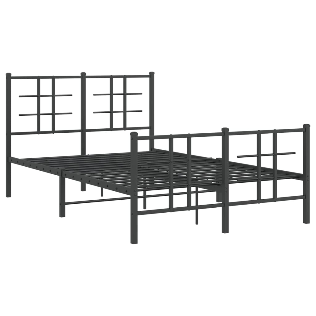 Bed Frame | Black | Powder-coated Steel | Small Double | Bed Frame