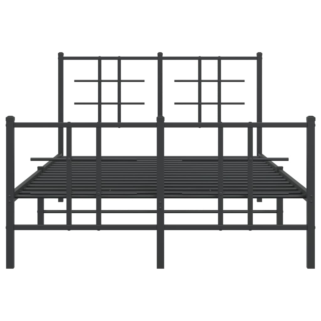 Bed Frame | Black | Powder-coated Steel | Small Double | Bed Frame