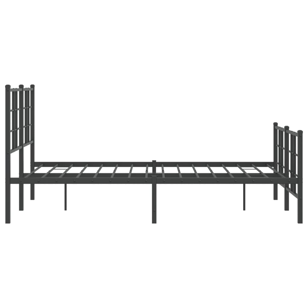 Bed Frame | Black | Powder-coated Steel | Small Double | Bed Frame