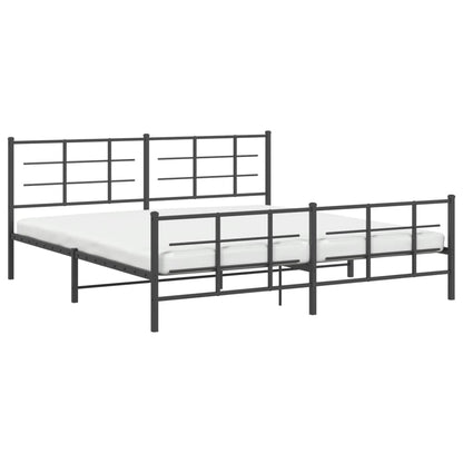 Bed Frame | Black | Steel | Double | Bed Frame | Rectangular | Modern