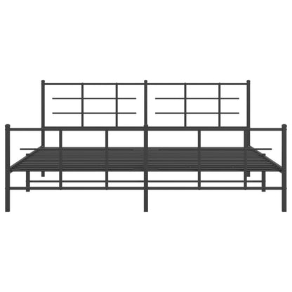 Bed Frame | Black | Steel | Double | Bed Frame | Rectangular | Modern
