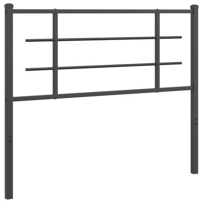 Metal Replace Headboard Black 107 cm