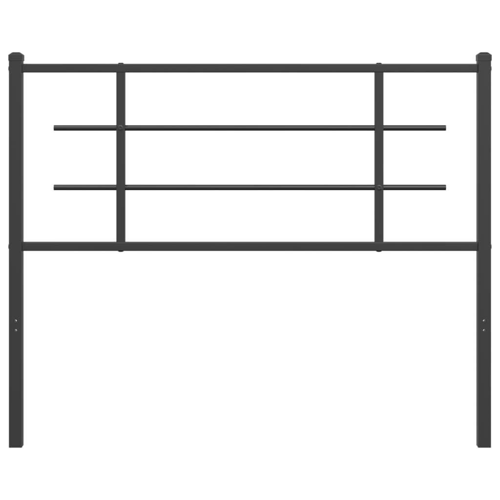 Metal Replace Headboard Black 107 cm