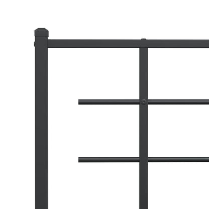 Metal Replace Headboard Black 107 cm