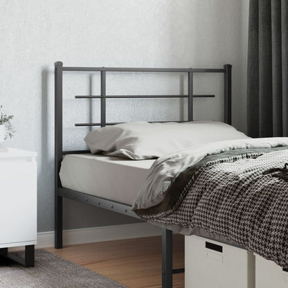 Metal Replace Headboard Black 107 cm
