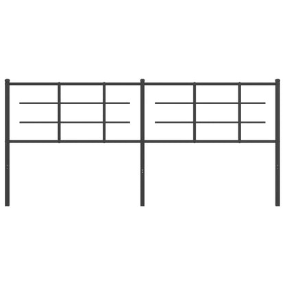 Metal Replace Headboard Black 193 cm