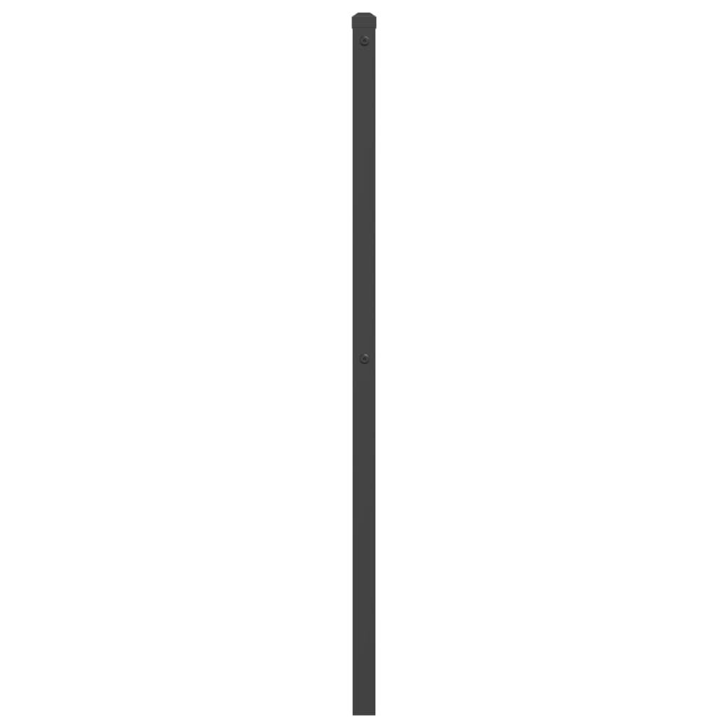 Metal Replace Headboard Black 193 cm