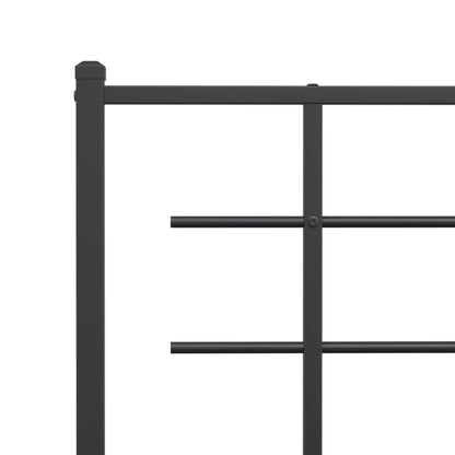 Metal Replace Headboard Black 193 cm