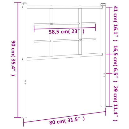 Metal Replace Headboard White 75 cm