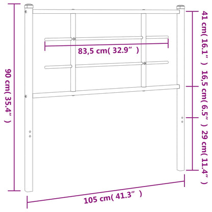 Metal Replace Headboard White 100 cm